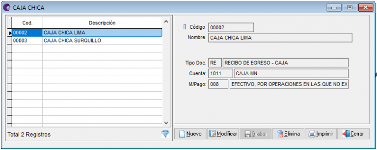 Apertura de Caja Chica | Soporte Contasiscorp